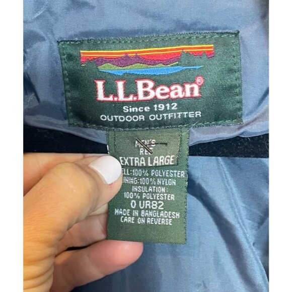 L.L. Bean Mens 3-In-1 Outdoor Jacket Army Green XL Polyester Shell & Insulation - Picture 4 of 16
